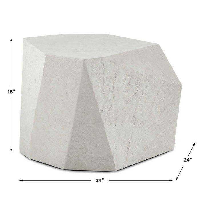 Parra Outdoor Side Table, Limestone