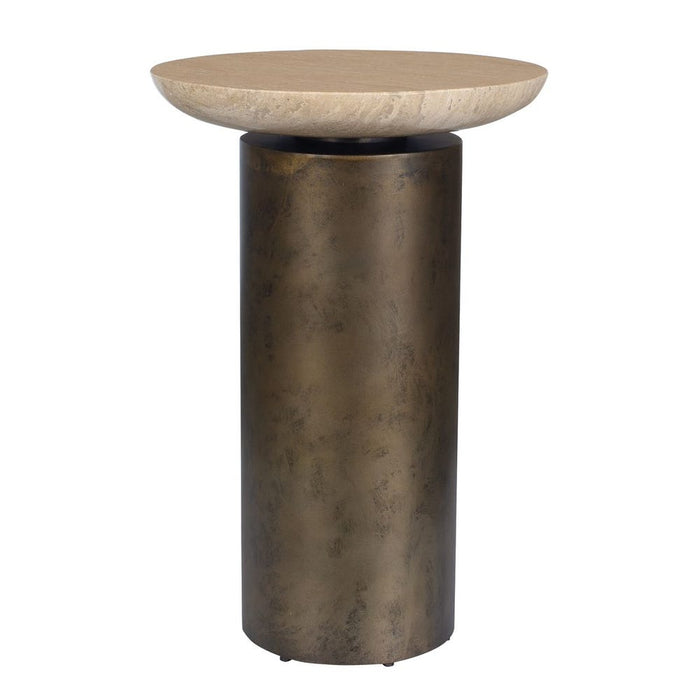 Oslo Outdoor Accent Table, Brass, 2 Cartons