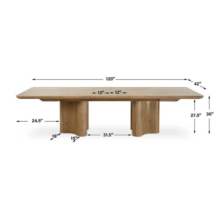 Cecelia Dining Table, 2 Cartons