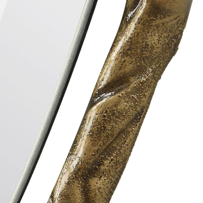 Twisted Branch Oval Mirror