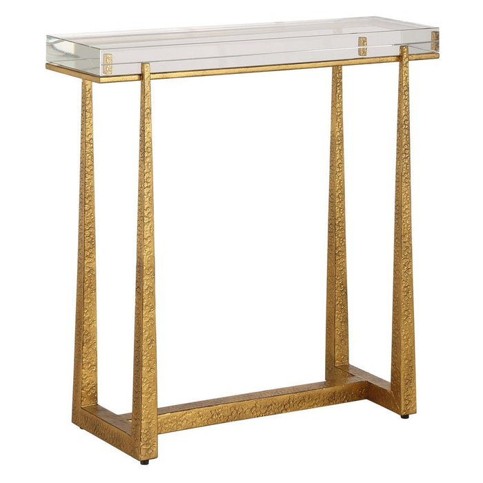 Midas Accent Table, Gold