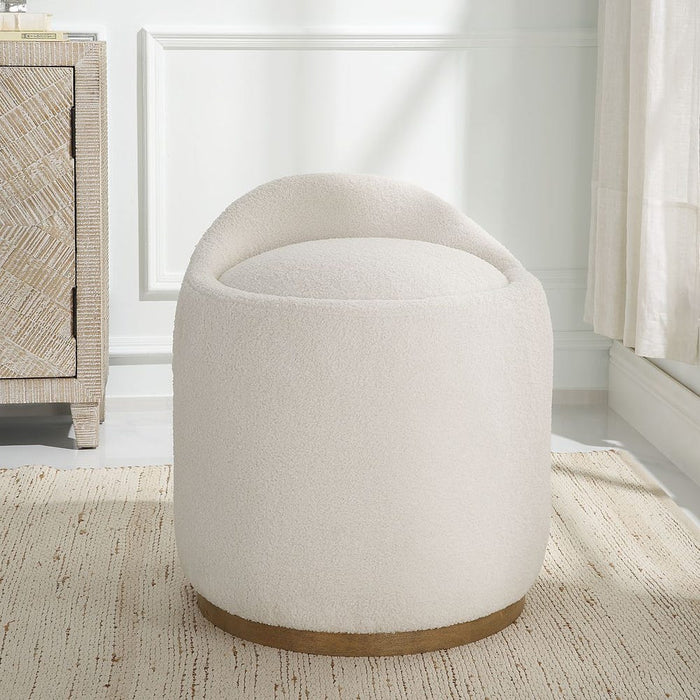 Swirl Swivel Ottoman