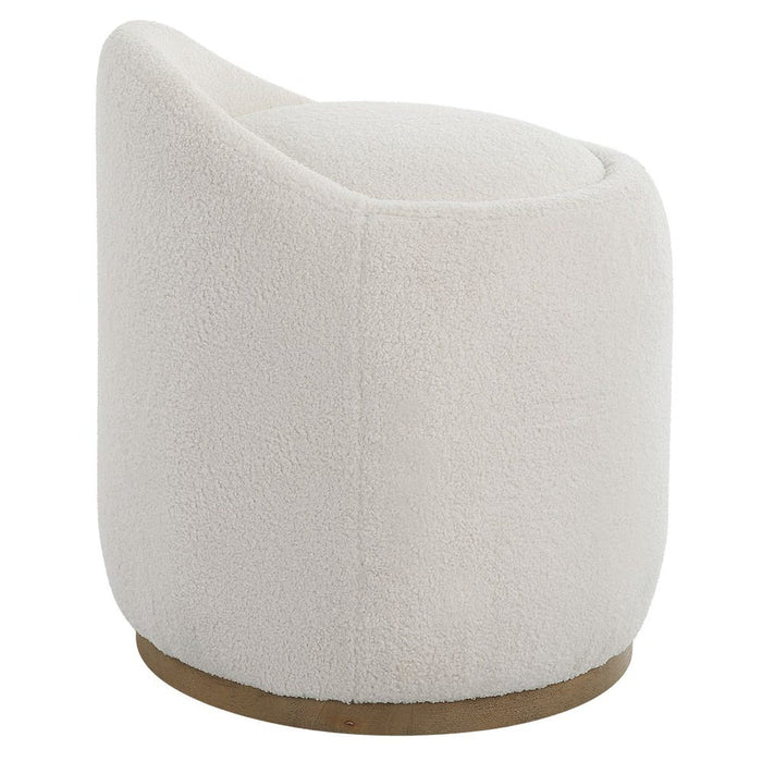 Swirl Swivel Ottoman