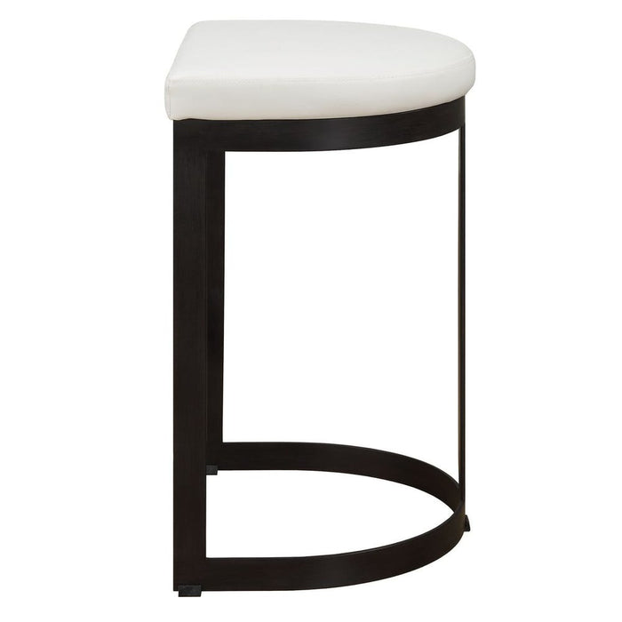 Ivanna Counter Stool, Black - White
