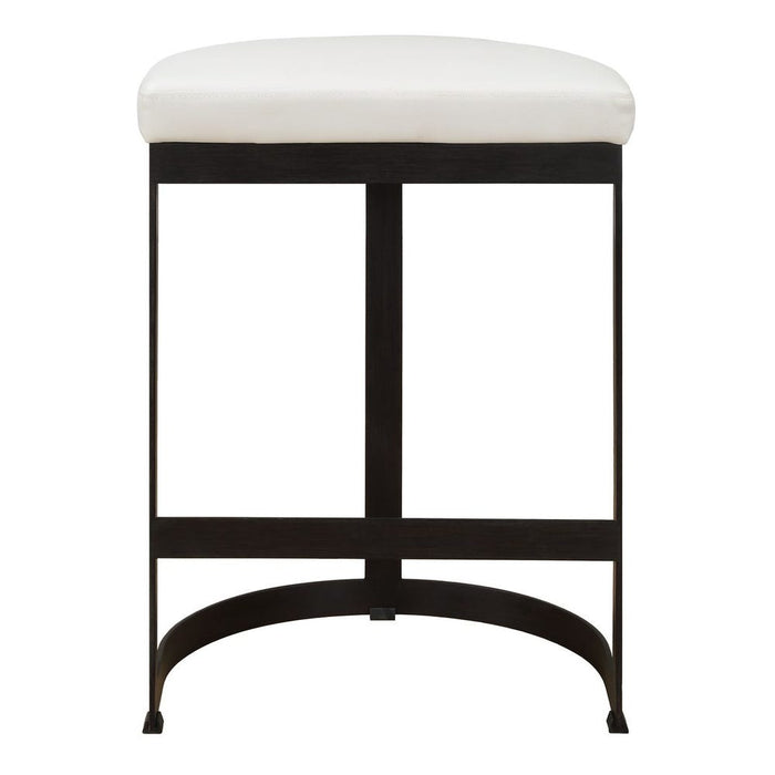 Ivanna Counter Stool, Black - White