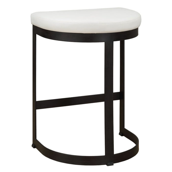 Ivanna Counter Stool, Black - White