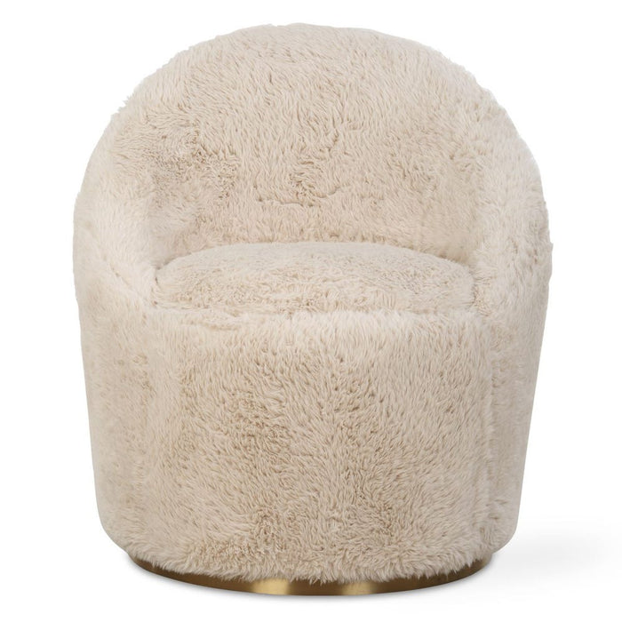 Crue Swivel Chair, Sheepskin