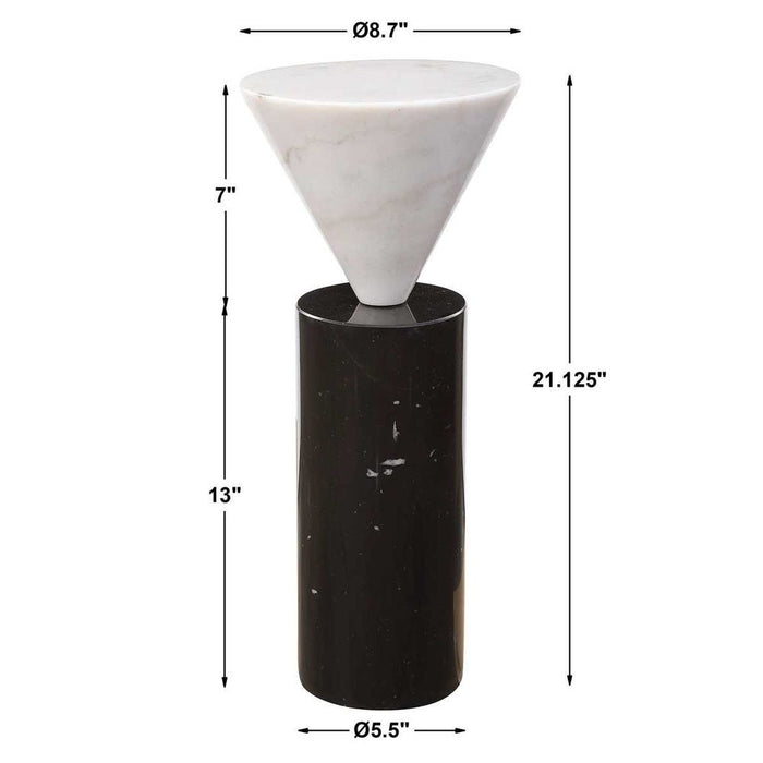 Top Hat Drink Table, White