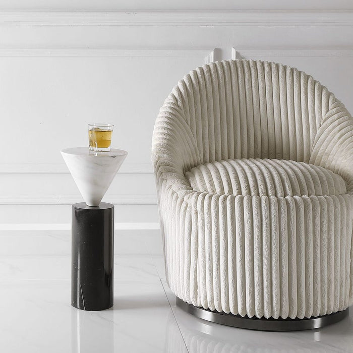 Top Hat Drink Table, White