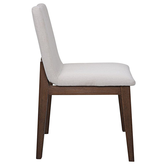 Delano Armless Chair, Walnut, 2 PER BOX, Priced Each