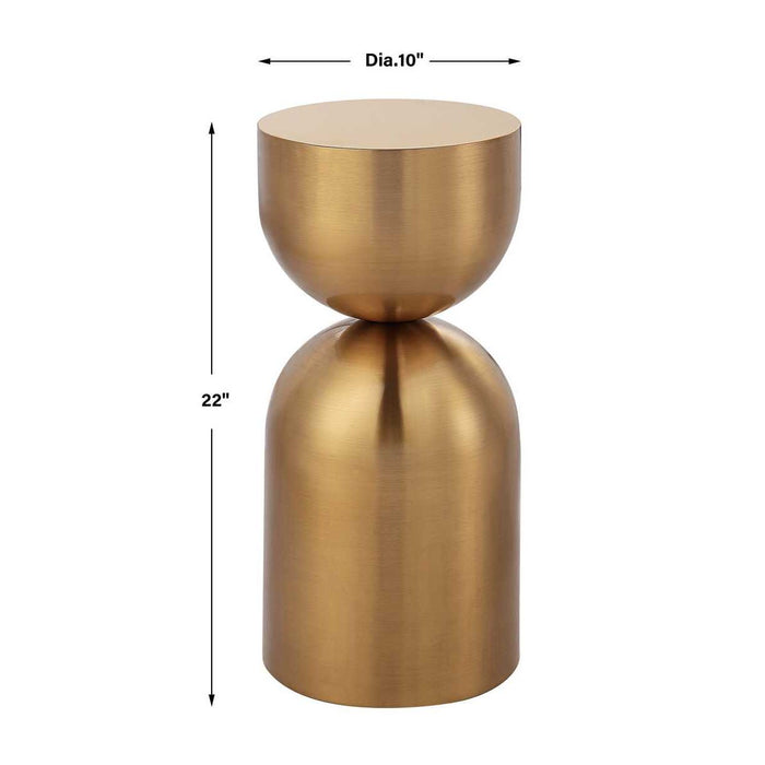 Golden Vessel Accent Table