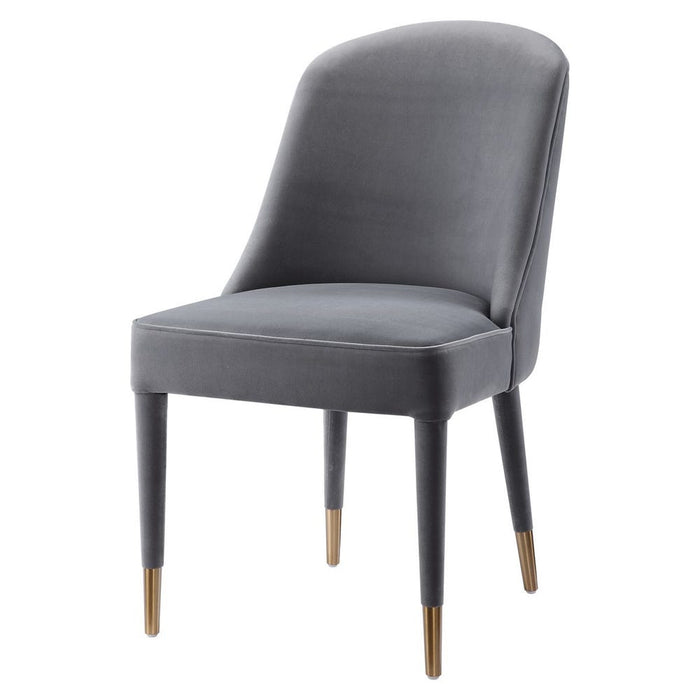 Brie Armless Chair, Gray, 2 Per Box, Priced Each