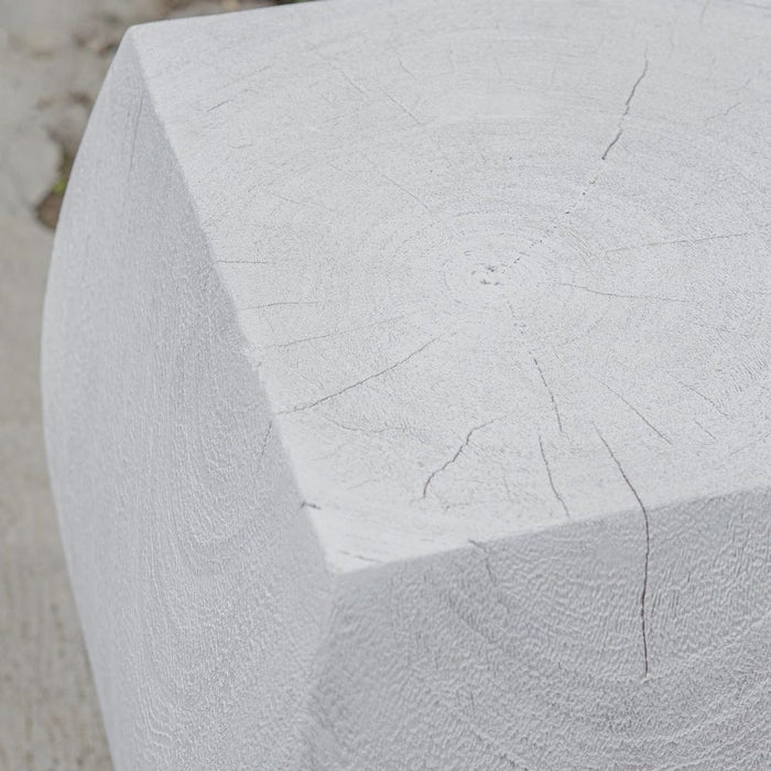 Grove Accent Stool, Ivory