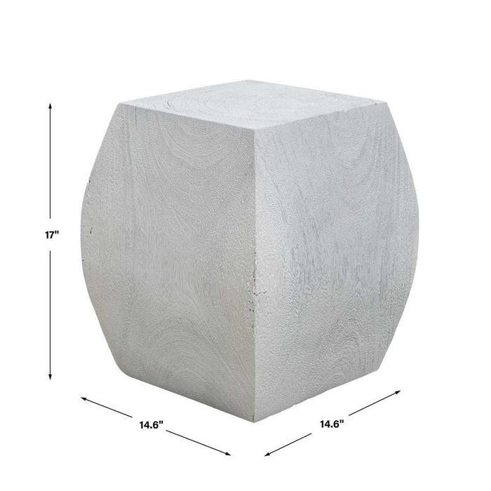 Grove Accent Stool, Ivory