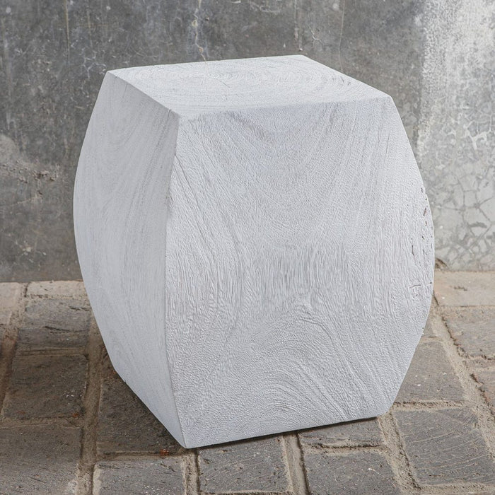 Grove Accent Stool, Ivory