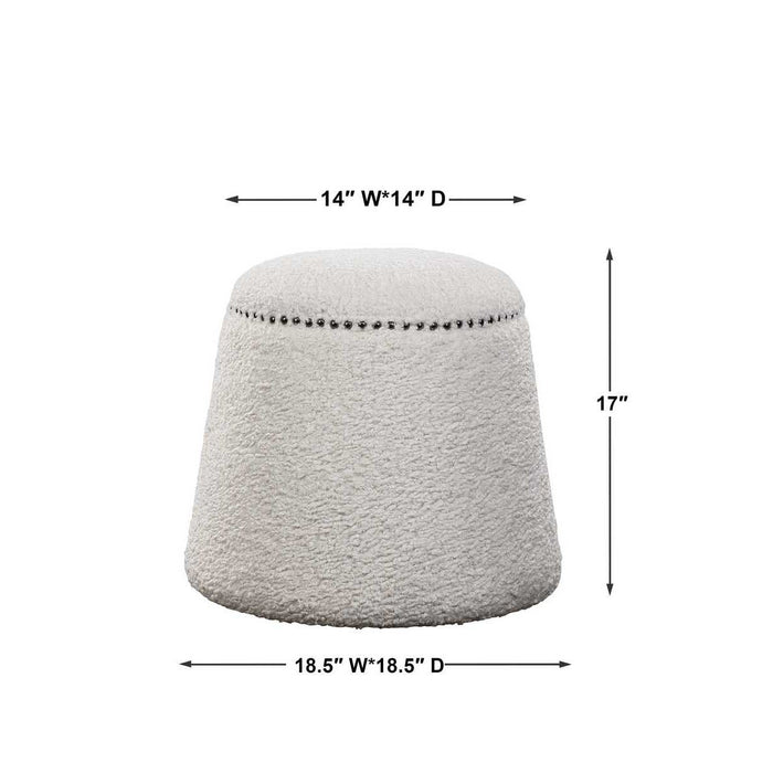Gumdrop Ottoman, White