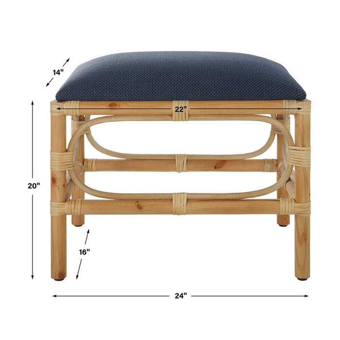 Laguna Small Bench, Navy