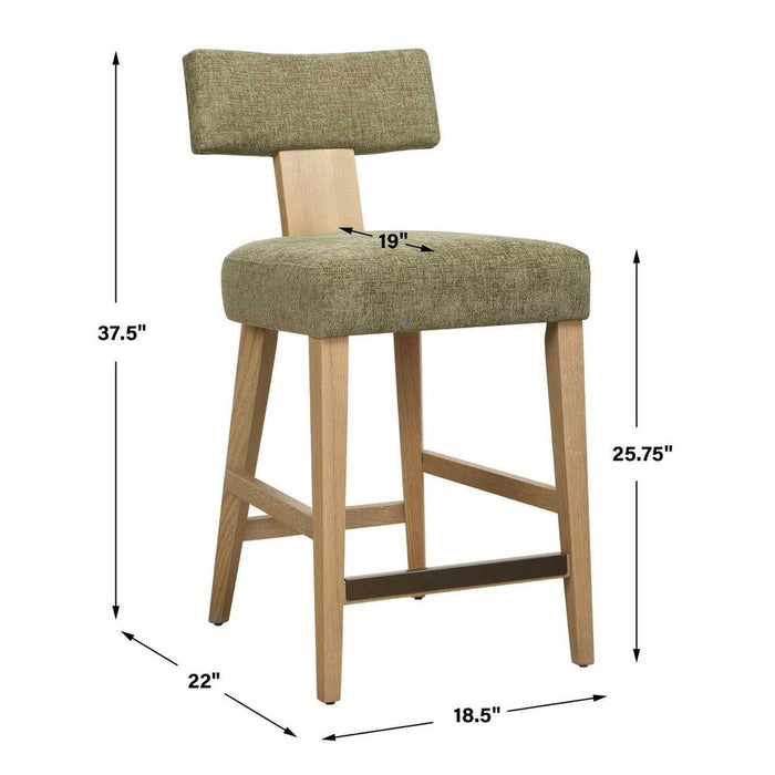 Elysian Counter Stool, Moss