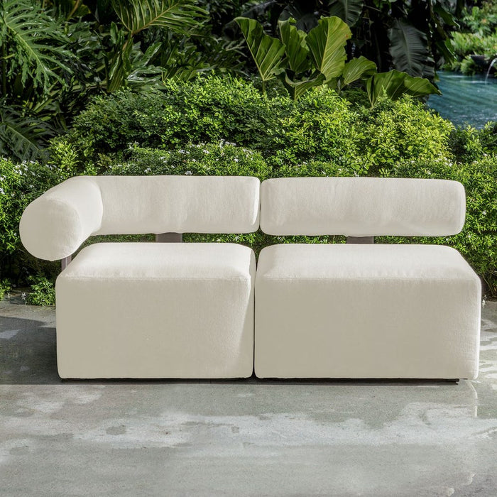 Bolster Back Outdoor Sofa, Corner