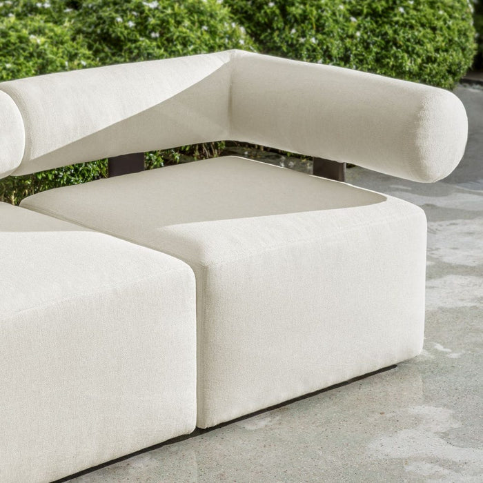 Bolster Back Outdoor Sofa, Corner