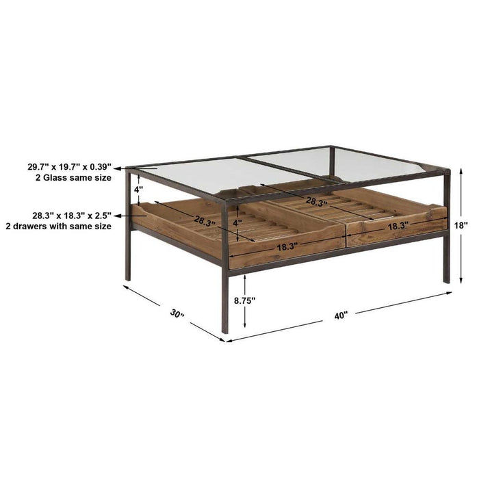 Silas Coffee Table, 2 Cartons