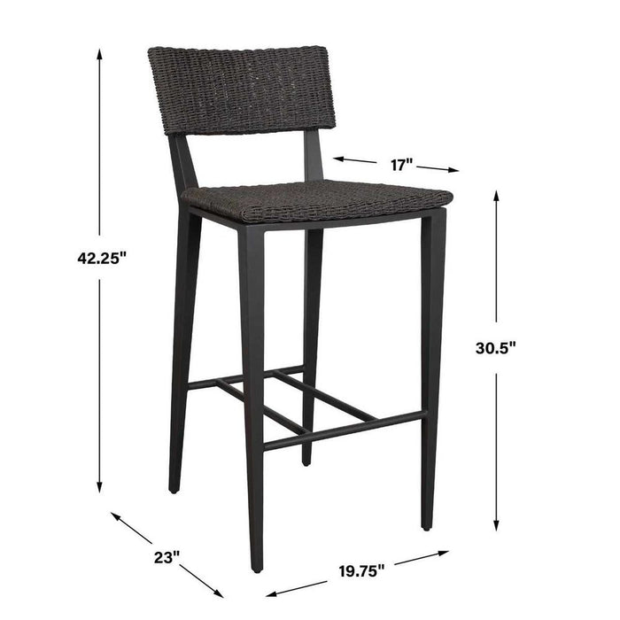 Calbas Outdoor Bar Stool, Java