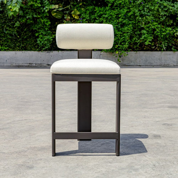 Bolster Back Outdoor Counter Stool