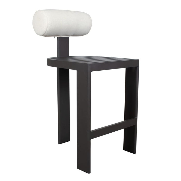 Bolster Back Outdoor Bar Stool