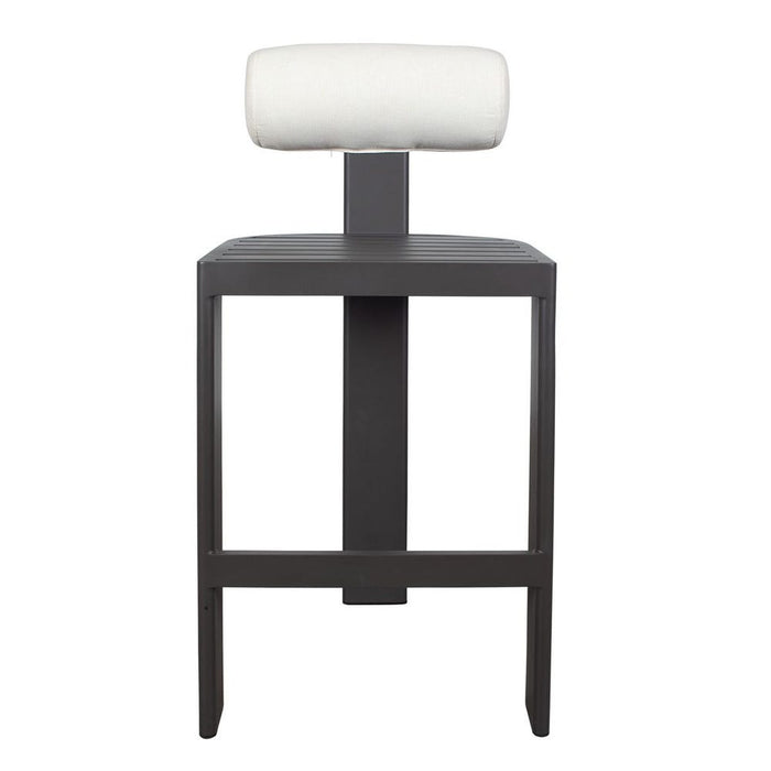 Bolster Back Outdoor Bar Stool