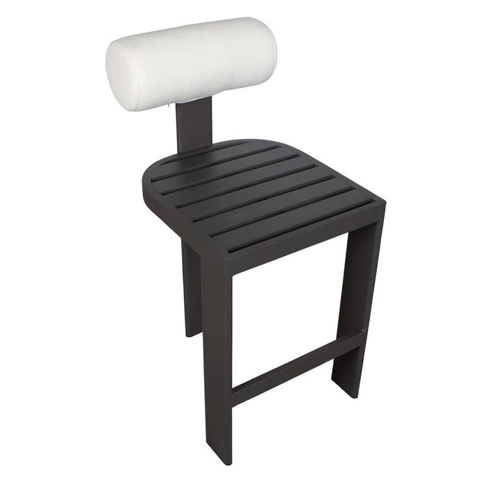 Bolster Back Outdoor Bar Stool