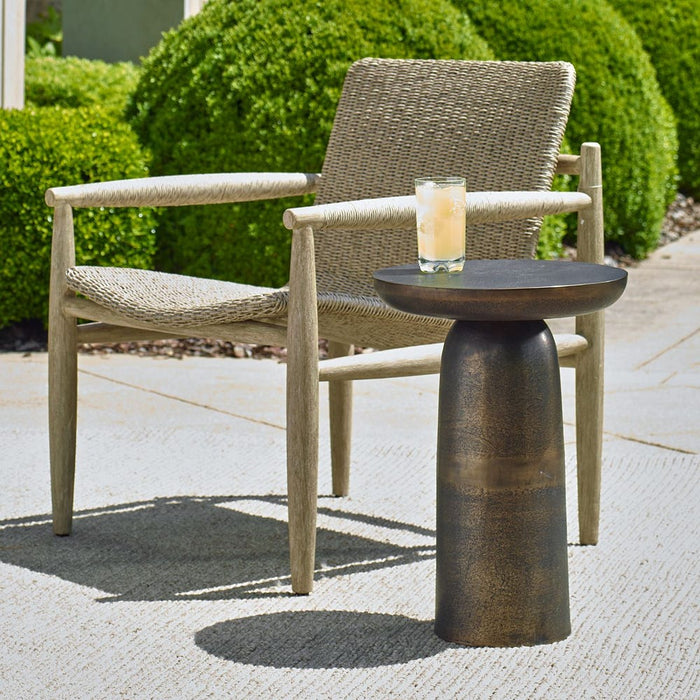 Joppa Outdoor Accent Table, Golden Dark Bronze