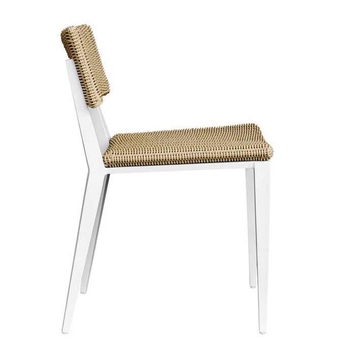 Calbas Outdoor Dining Chair, White