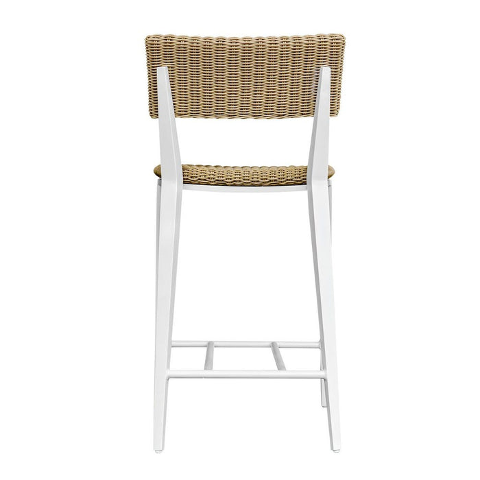 Calbas Outdoor Counter Stool, White