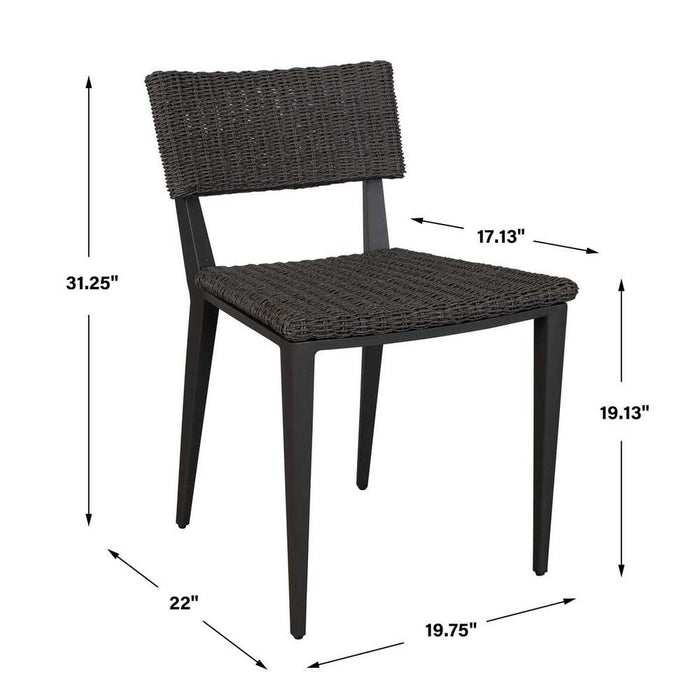 Calbas Outdoor Dining Chair, Java