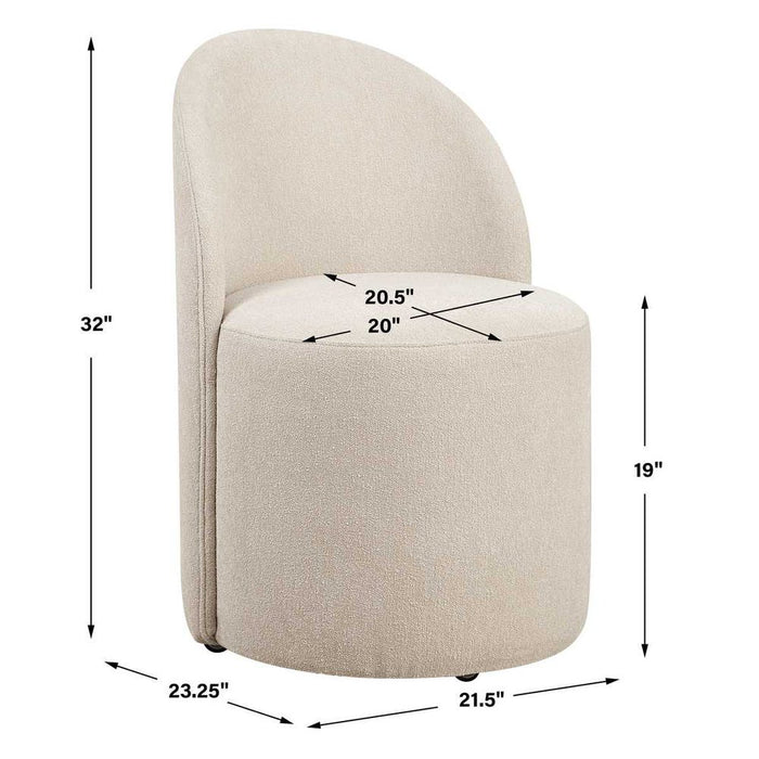 Roll With It Dining Chair, Sand