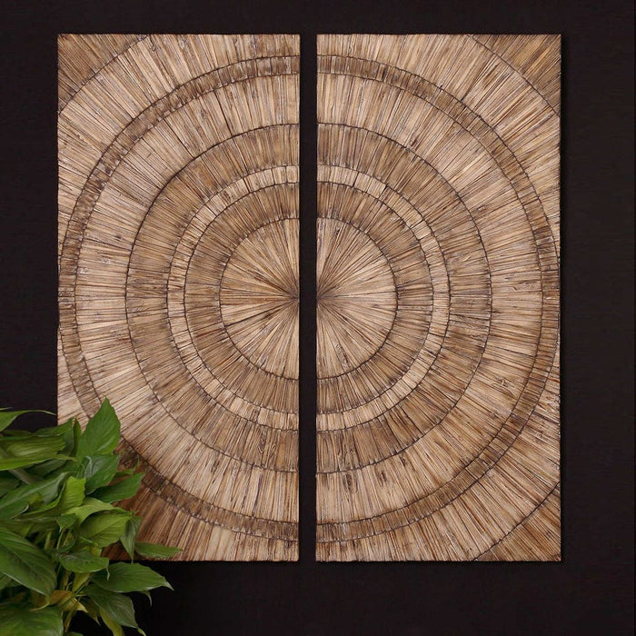 Lanciano Wood Wall Panels, S/2