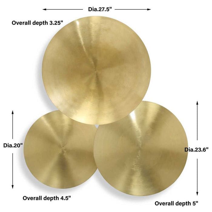 Cymbalic Metal Wall Decor, S/3