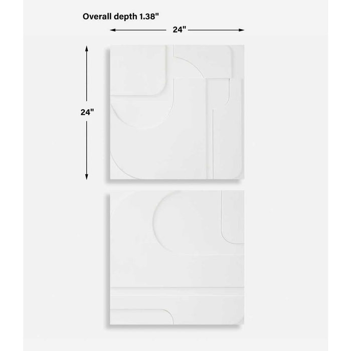 Contours Wood Wall Decor, S/2