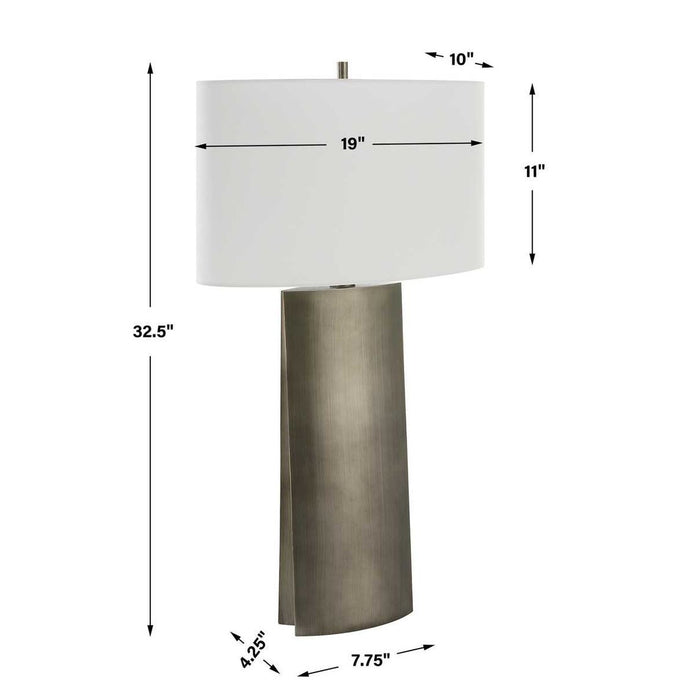 V-Groove Table Lamp