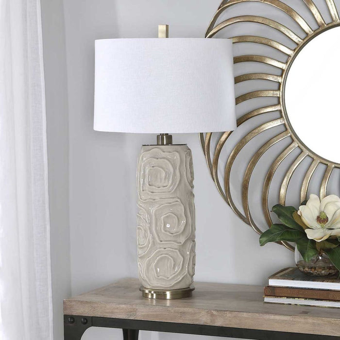 Zade Table Lamp, Gray