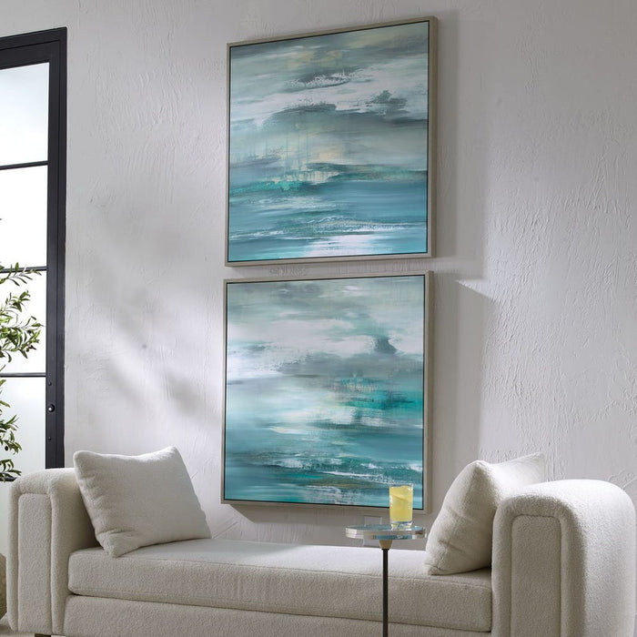 Tranquil State of Mind, Framed Canvases, S/2