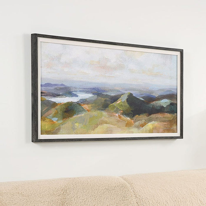 Above The Lakes Framed Print