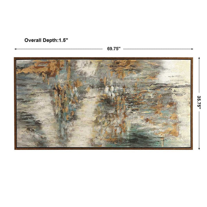 Behind The Falls Hand Painted Canvas