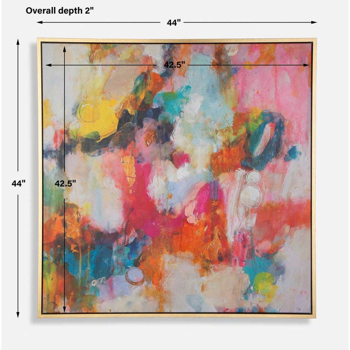 A Colorful Mindset Framed Canvas