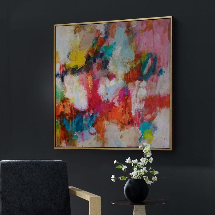 A Colorful Mindset Framed Canvas