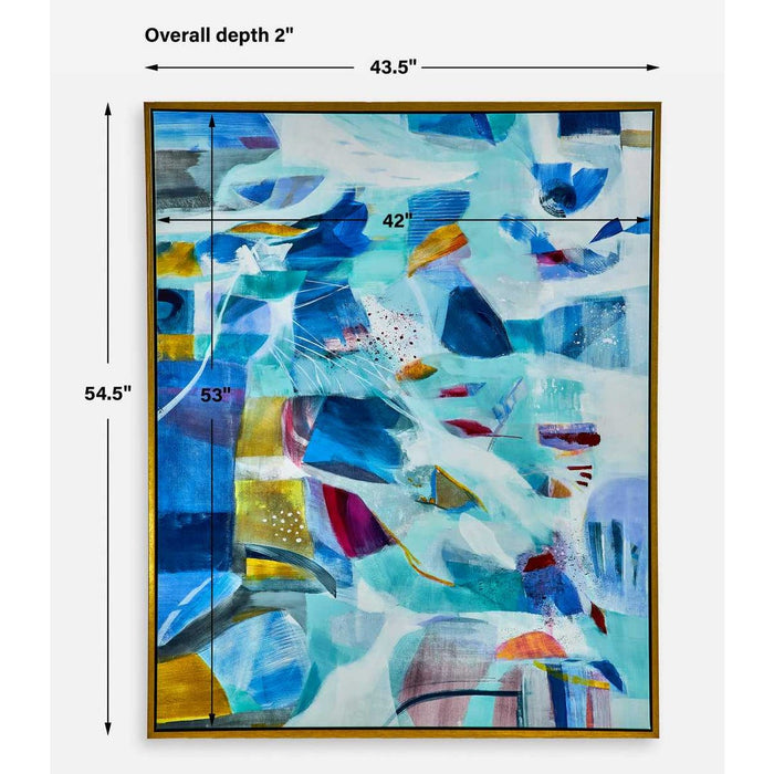 The Story of Water Framed Canvas