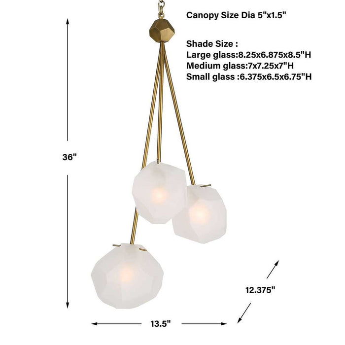 Geodesic, 3 Lt Pendant