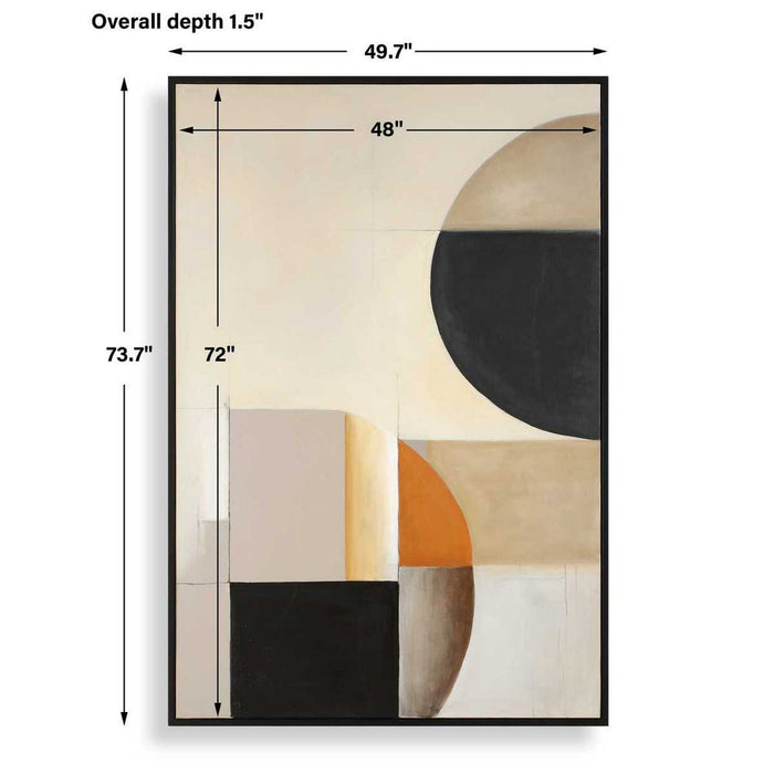 Western Hemisphere Hand Painted Canvas