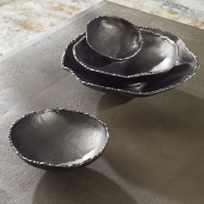 Lucky Coins Outdoor Metal Wall Decor, Nickel, S/4