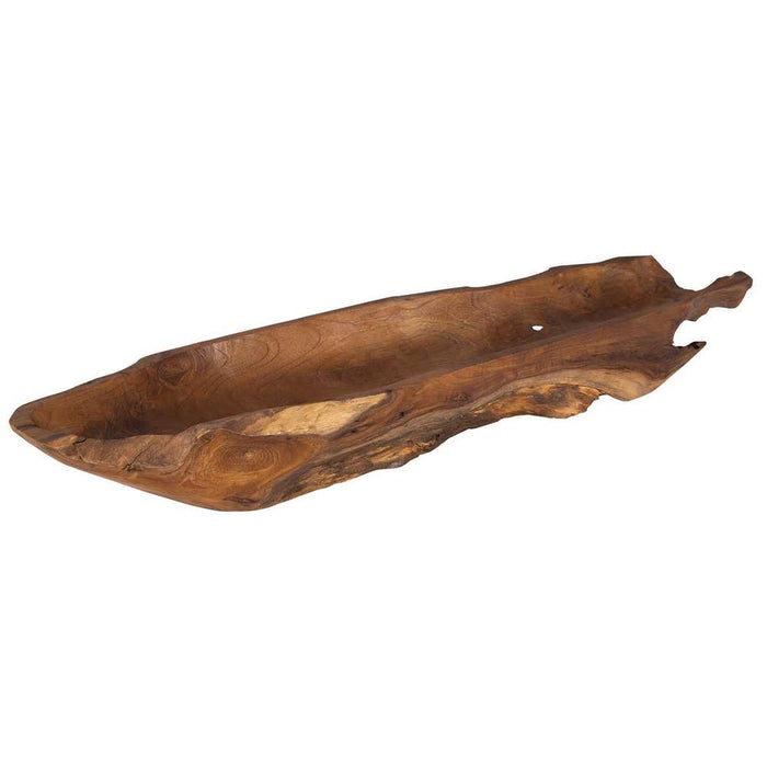 Teak Leaf Outdoor Bowl